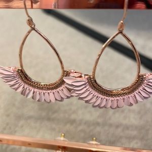 Stella & Dot Pink Pegasus earrings. NWOT worn once.